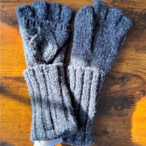 Calvin Klein Charcoal Knit Gloves